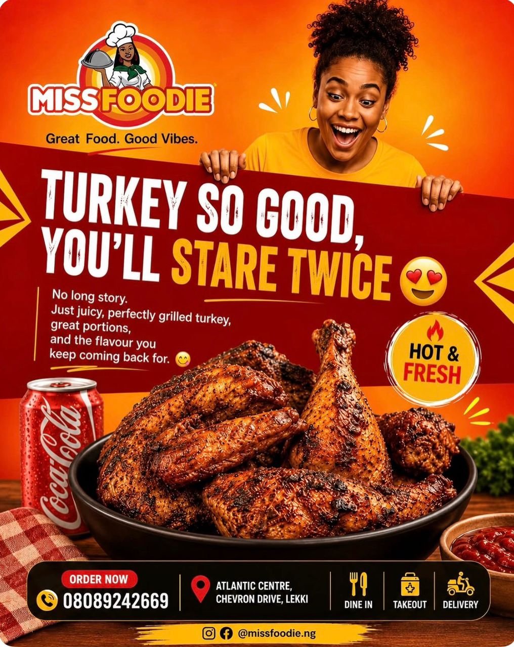 Miss Foodie social media design