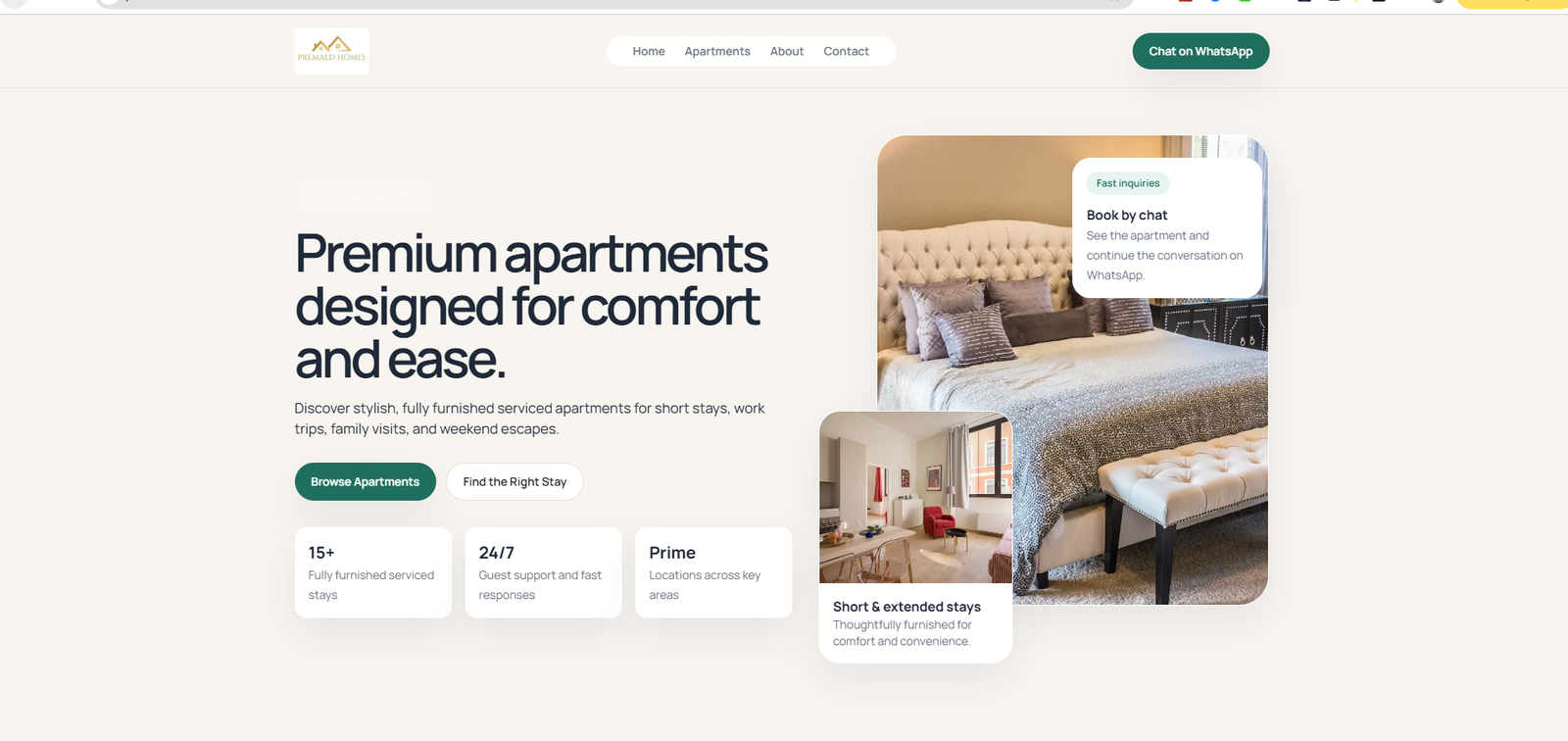 Premald Homes website